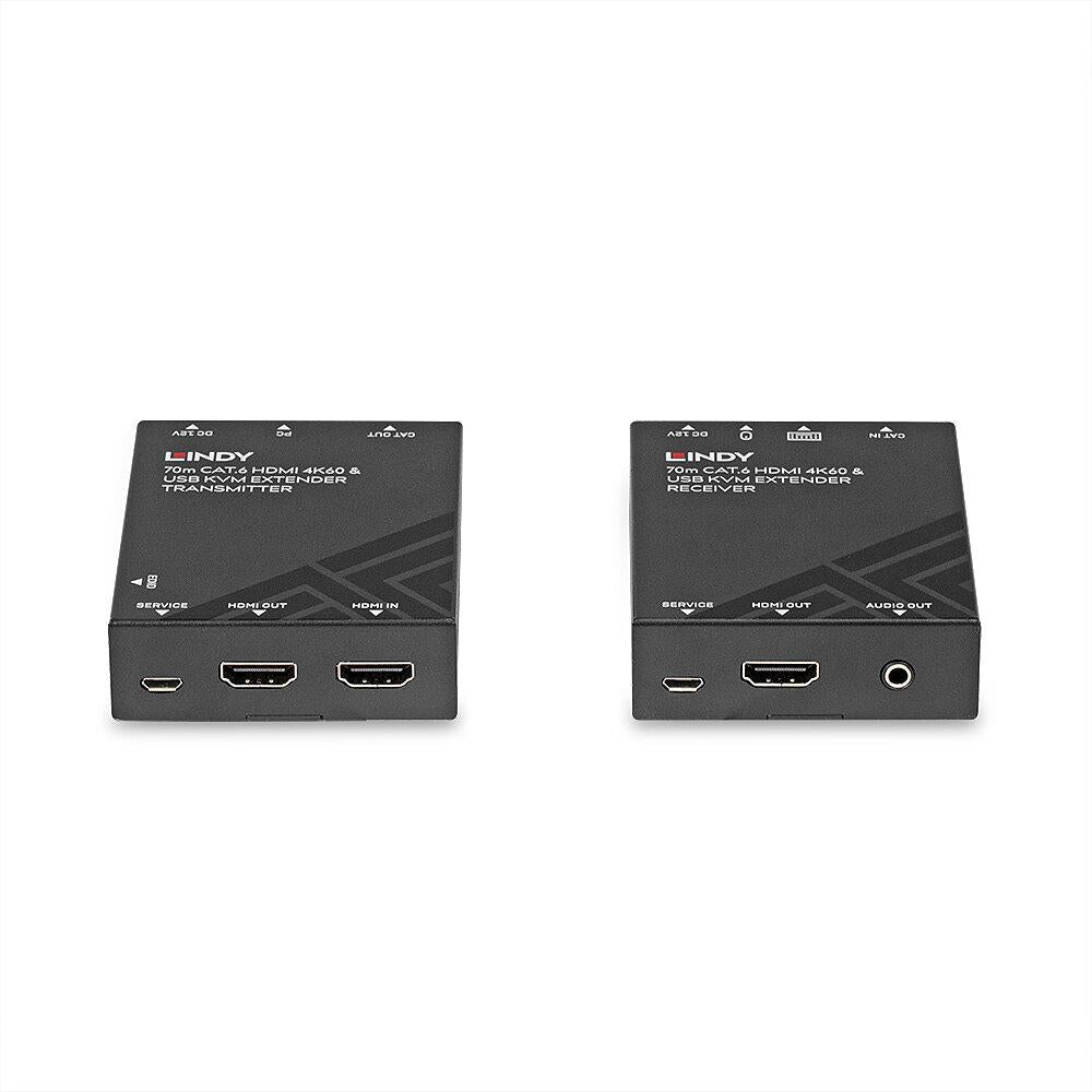 Lindy 70m Cat.6 HDMI 4k60 Kvm Extender (Lindy Cat.6 HDMI 4k60 Kvm Extender)