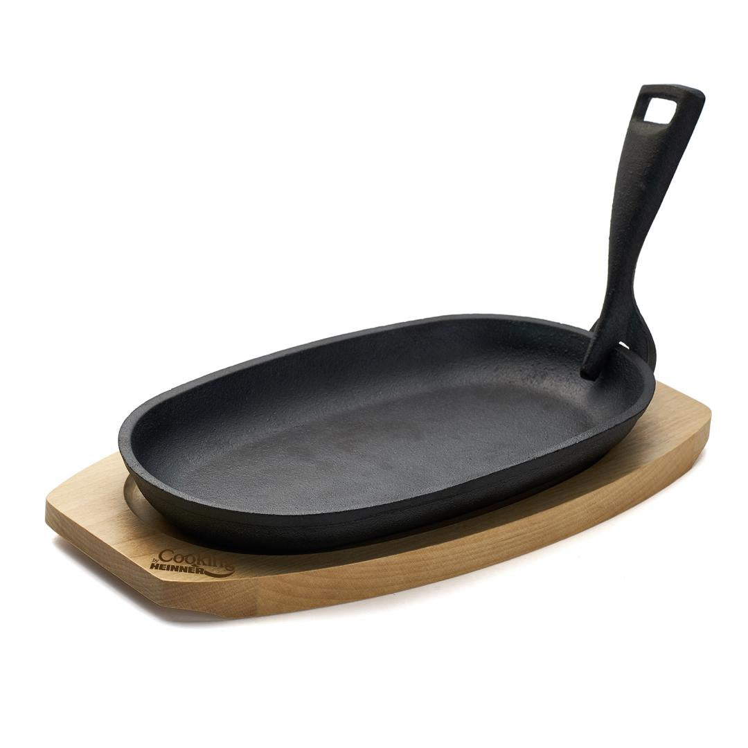 Platou Serv Fonta Oval 24X14CM,BAZA Lemn (platou Servire Oval)