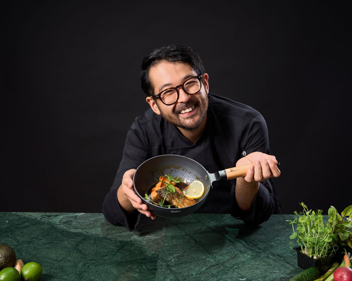 TIGAIE WOK+CAPAC 20X7 CM,  RIKITO WATANABE, SAMURAI GOURMET, COOKING BY HEINNER