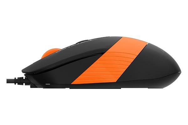 Mouse A4tech cu fir, 1600 DPI, ng/orange