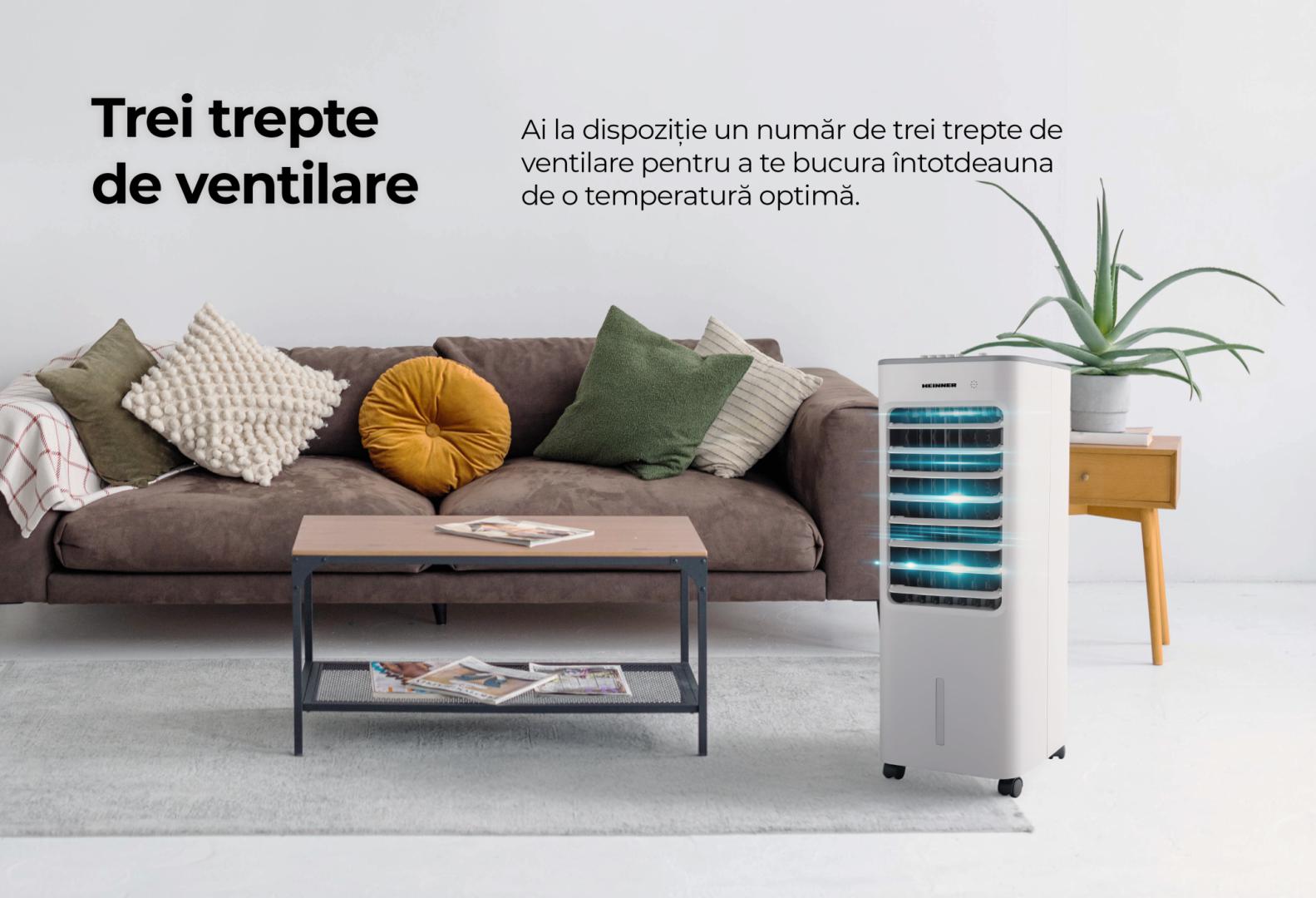 Ventilator Racire Heinner HACLP-M53WH (ventilator cu Efect de Racire Prin Evaporare Heinner HACLP-M53WH)