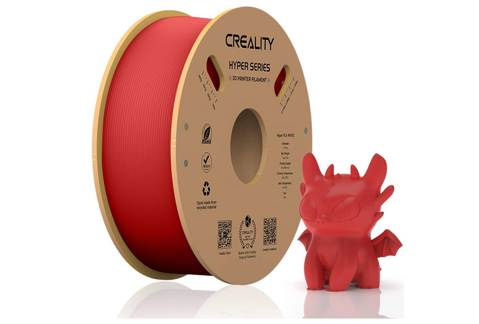 CREALITY HYPER PLA 3D Printer Filament, Red, Temperatura printare: 200-220 grade celsius, Diametru filament: 1.75mm, Tensile 