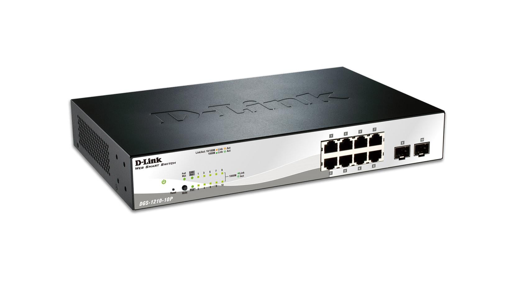 D-Link DLINK SW 8P-GB POE+ 2CMB SMART RM