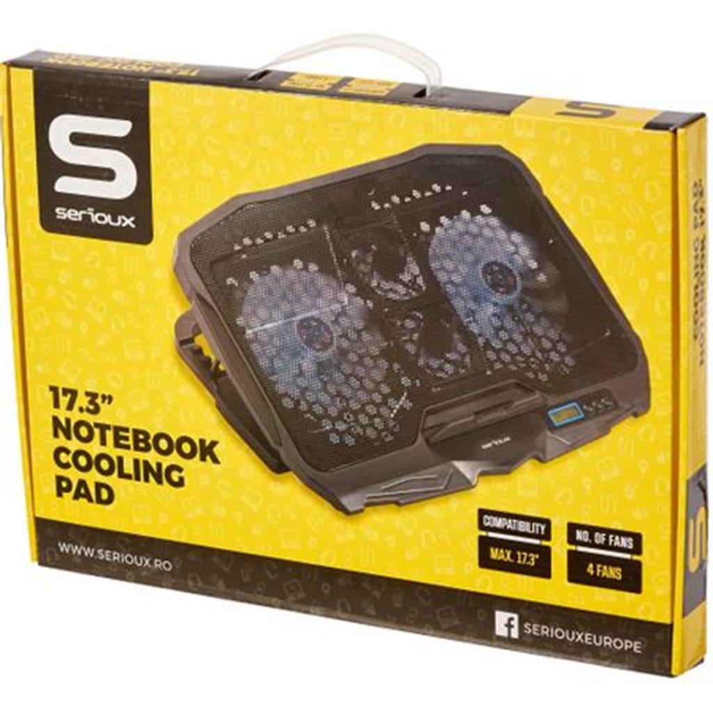 Serioux LAPTOP COOLING PAD NCP025, USB, 10-17"