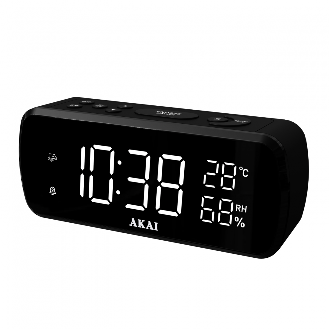Radio ceas digitla Akai ACR-1080 (Radio ceas digitla Akai cu afisare temperatura si umiditate)