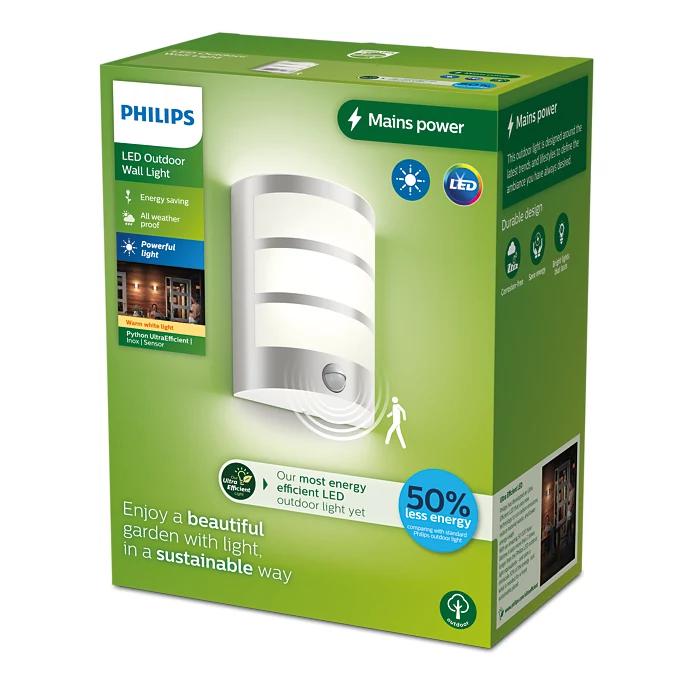 Python Ue Wa 3.8W 27K Ix Hv IR 06 (Aplica LED pentru exterior cu senzor de miscare Philips Python)