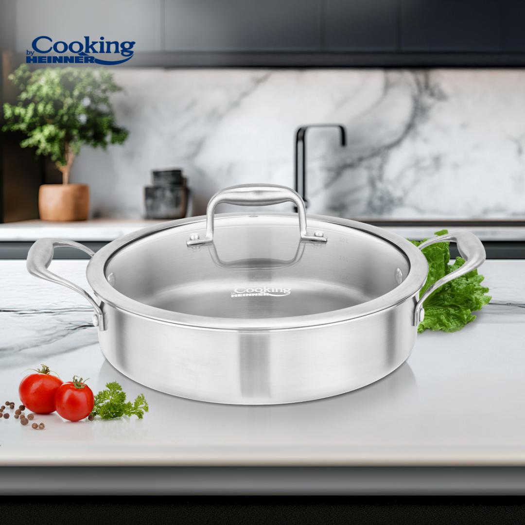Heinner CRATITA INOX+CAPAC 26X7CM, 3.5L, ATOMIC3
