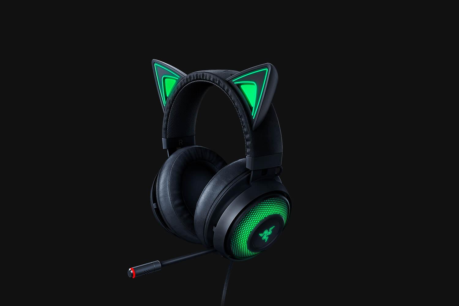 Casti cu microfon Razer Kraken Kitty Black USB 7.1 Surround Sound, negru