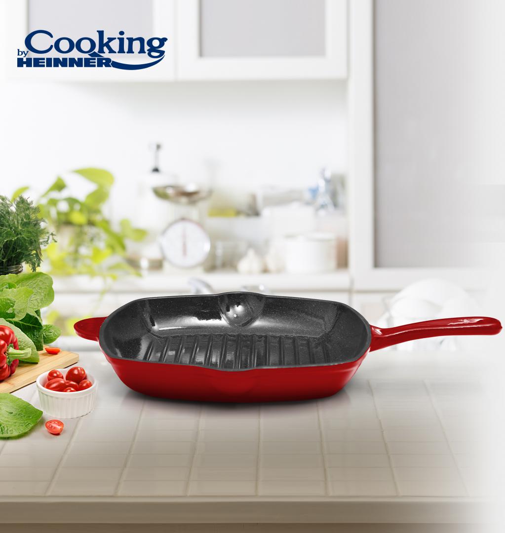 Heinner TIGAIE GRILL FONTA 26.5X4.5 CM, RED LINE