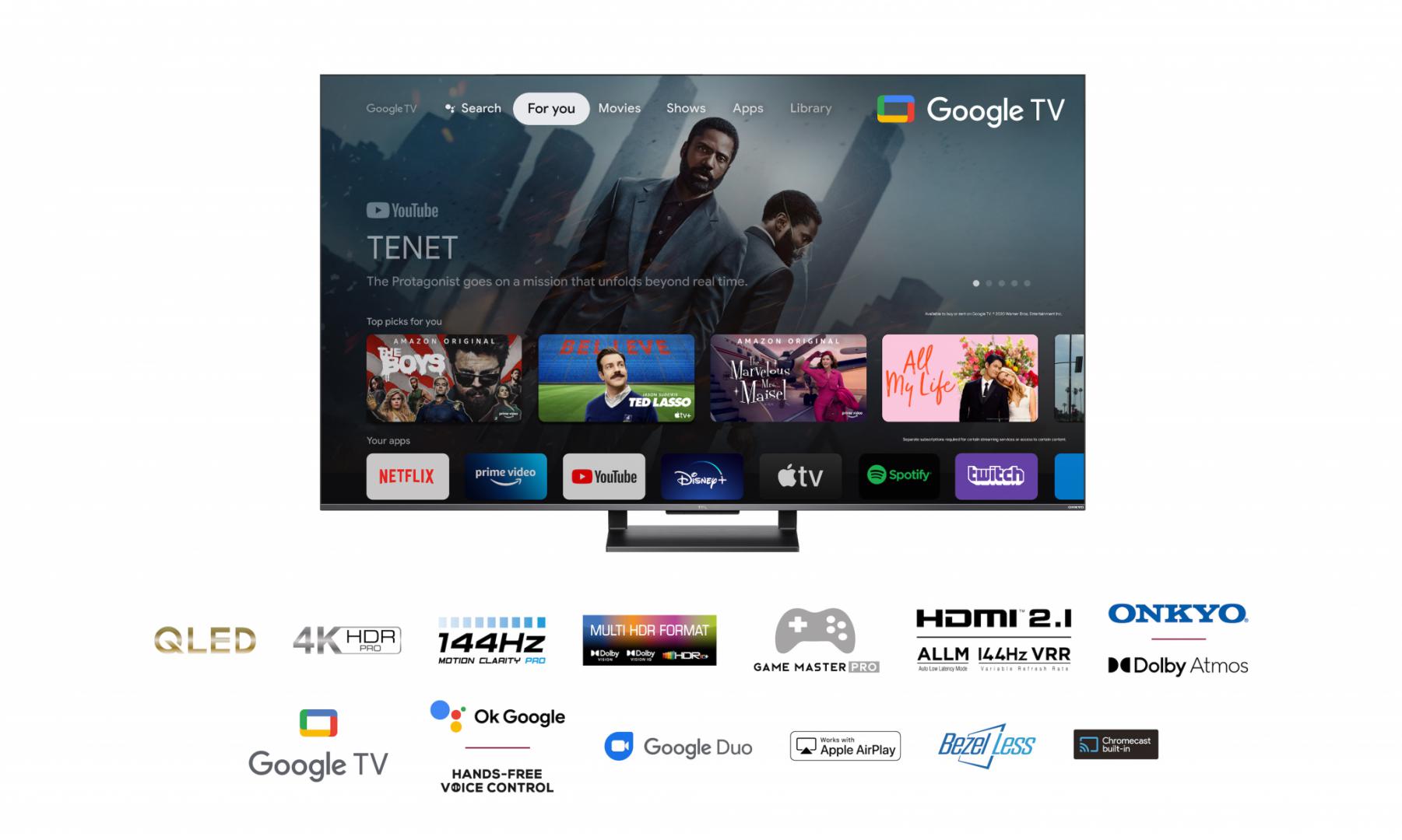 Smart TV TCL 55C735 (2022) 55"-139CM Q (Televizor Smart Qled TCL 55C735 139)