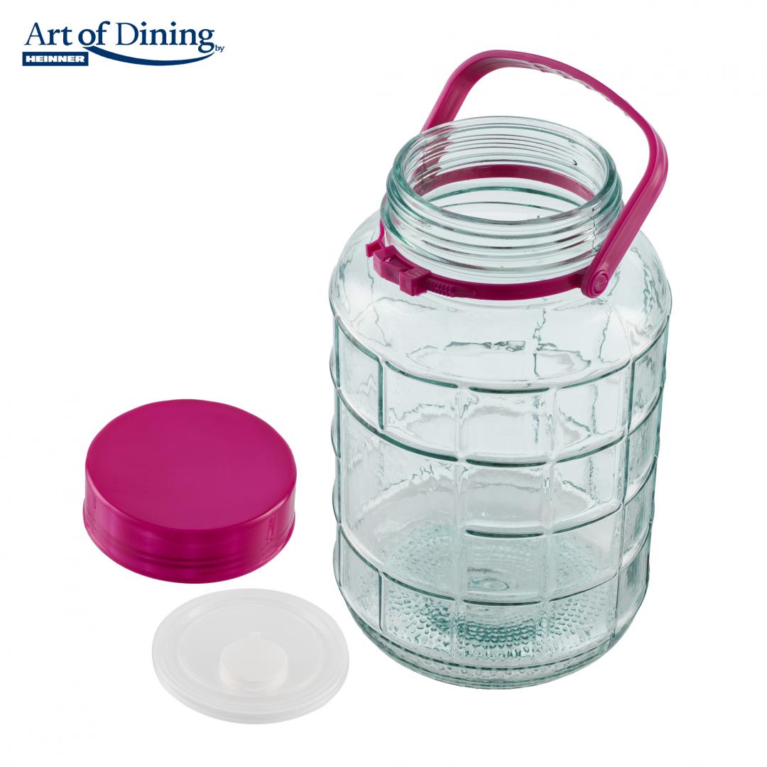 Borcan Sticla cu Capac Plastic 8L (borcan Sticla cu Capac Plastic 8L)