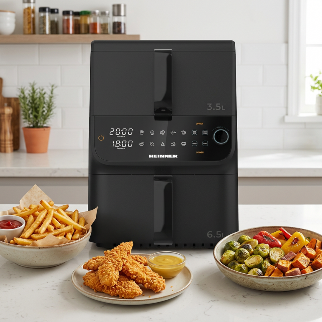FRITEUZA DUBLA HEINNER HAF-C10DBS25BK