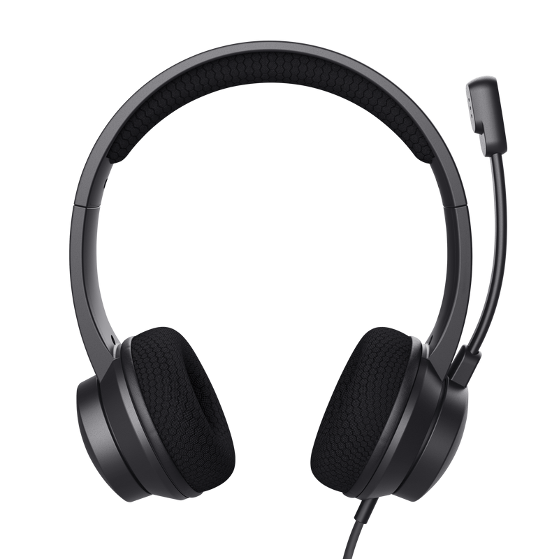 Casti Trust Ayda USB-ENC, negru