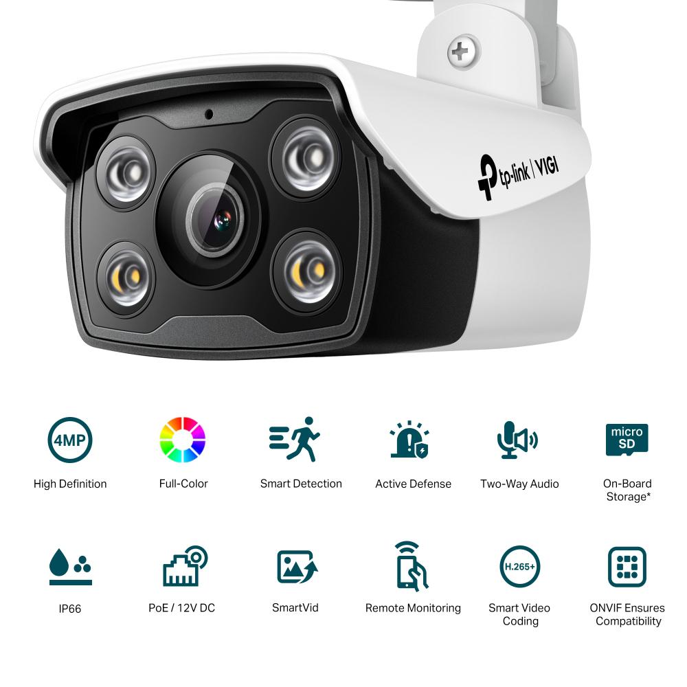 TP-LINK VIGI 4MP BULLET NTW CAMERA 2.8MM