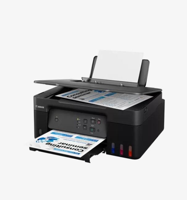 Multifunctional inkjet color CISS Canon PIXMA G2430, dimensiune A4(Printare, Copiere, Scanare), viteza 11 ipm alb-negru, 6 ipm color,rezolutie printare 4800x1200 dpi, imprimare fara margini, alimentare hartie 100 coli, scanner CIS rezolutie 600x1200 dpi, 