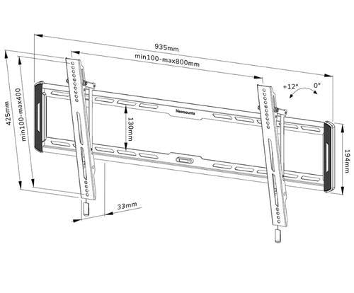 Neomounts Suport perete NM 43"-86" 70kg ng
