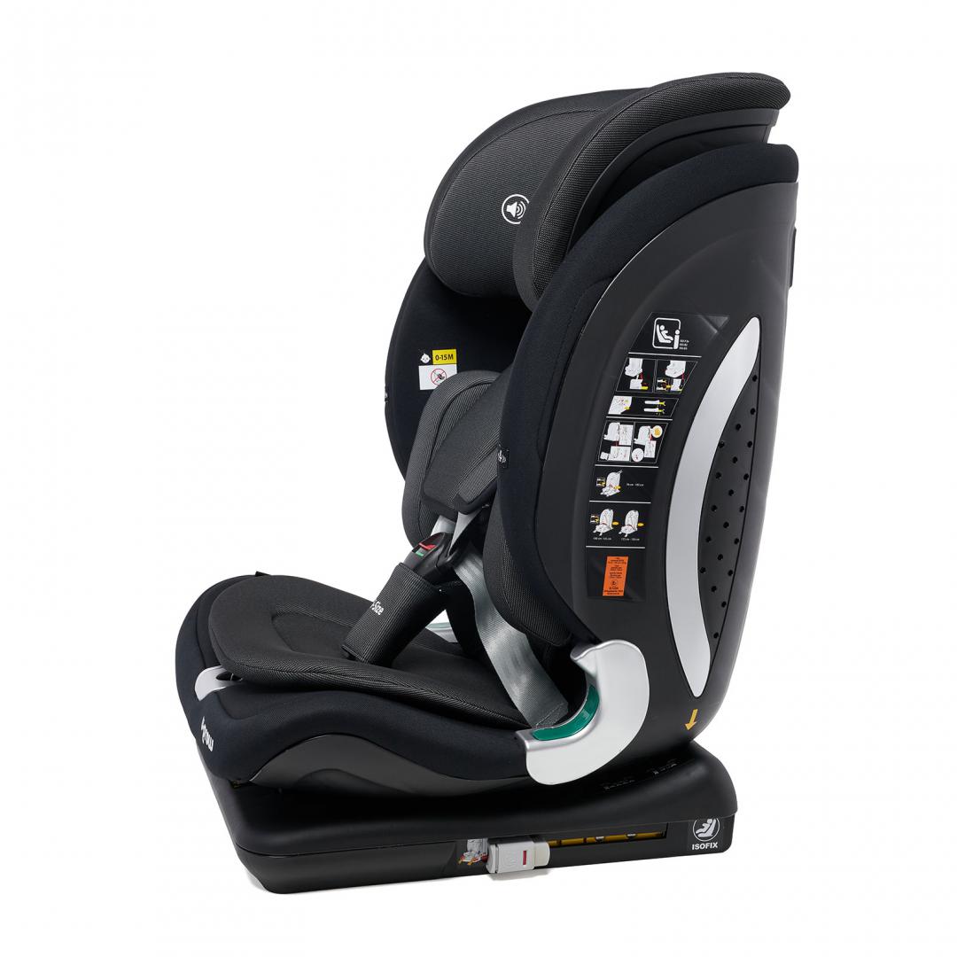 Scaun auto U-Grow,isofix,76-150 cm,negru