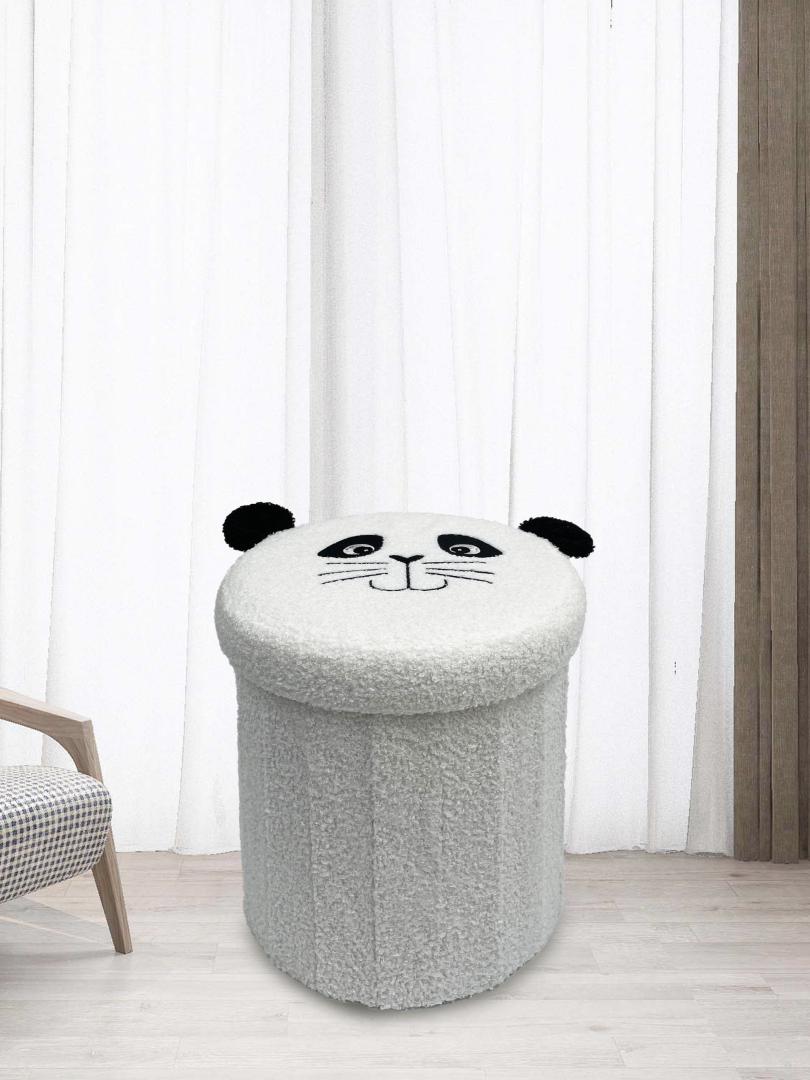 Taburet figurina urs Panda 30x37.5 CM (Taburet figurina urs Panda cu capac detasabil)
