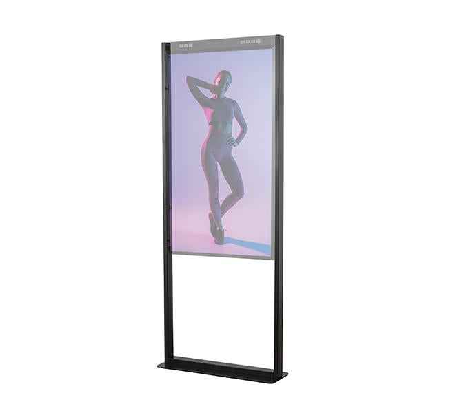 Suport podea B-Tech pt. OM55N-D, negru (Suport podea double sided B-Tech compatibil cu seria OM55N-D Samsung (Signage...)