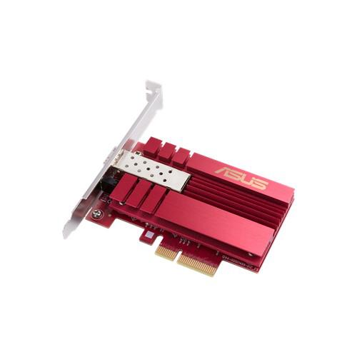 RESIGILAT | ASUS 10G PCIe Network Adapter; SFP+ port for Optical Fiber Transmission and DAC cable, Hyper-fast 10Gbps, built-in cooling, Built-in QoS technology, Direct-attach copper (DAC)– With SPF+ Cage ASUS
