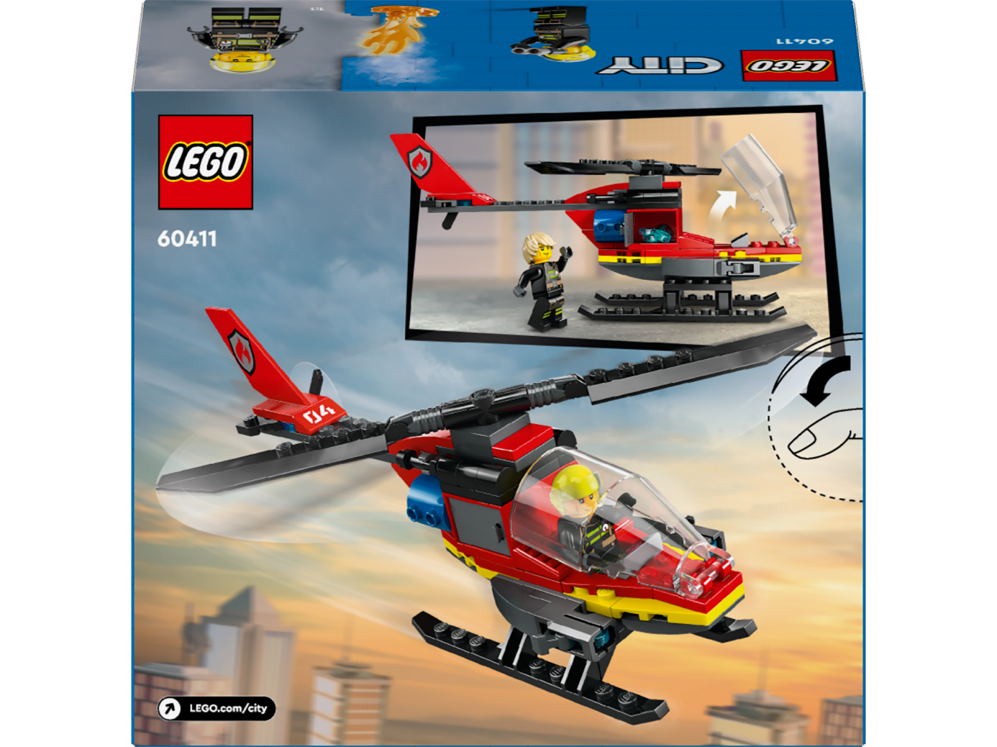 ELICOPTER DE POMPIERI, LEGO 60411