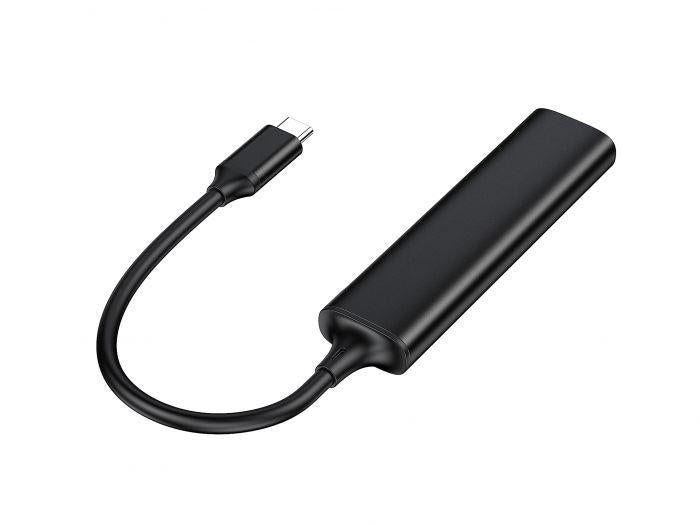 CONCEPTRONIC HUBBIES12B 4-Port USB 3.2 Gen 1 Hub, USB-C x 2, USB-A x 2, Aluminum Case, 24 x 92 x 12 mm