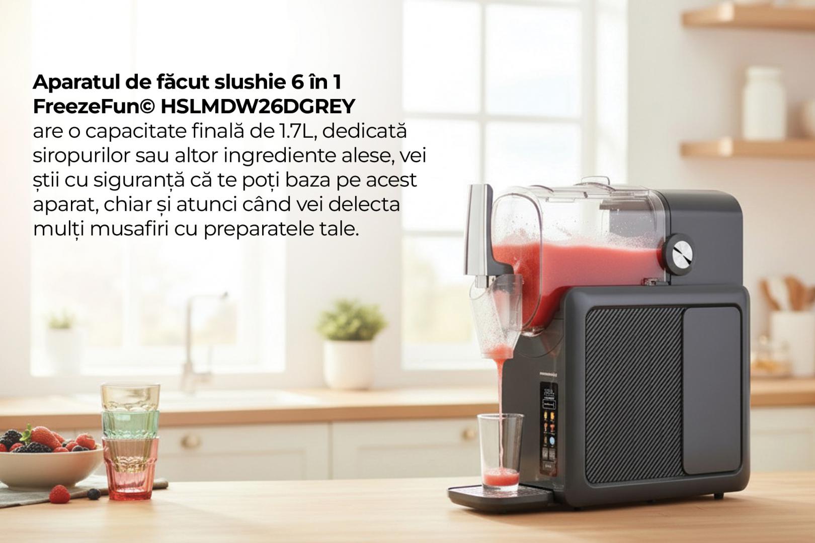 APARAT DE SLUSHIE HEINNER HSLM-DW26DGREY