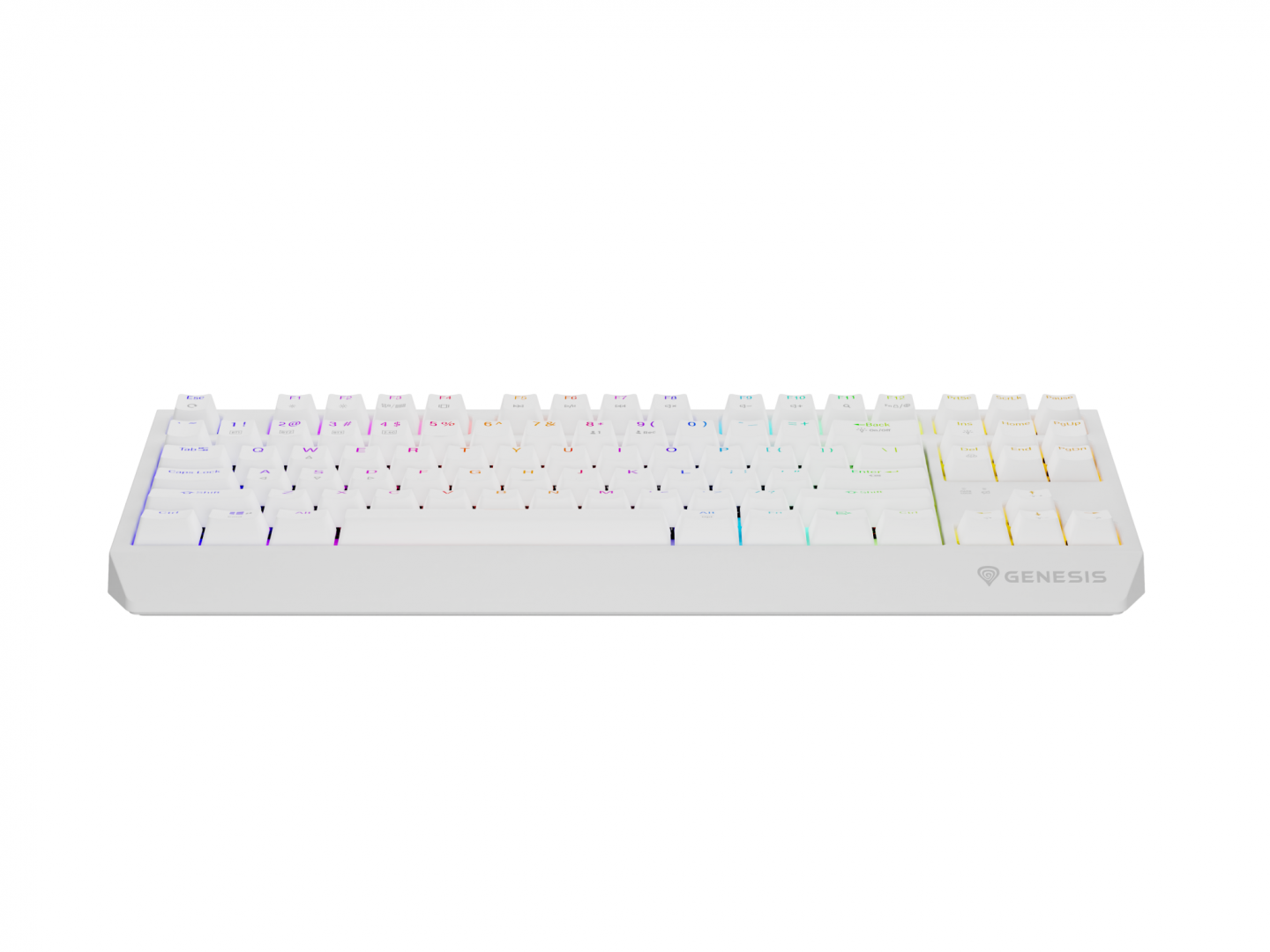 Tastatura WS Genesis Thor 230 TKL R alb