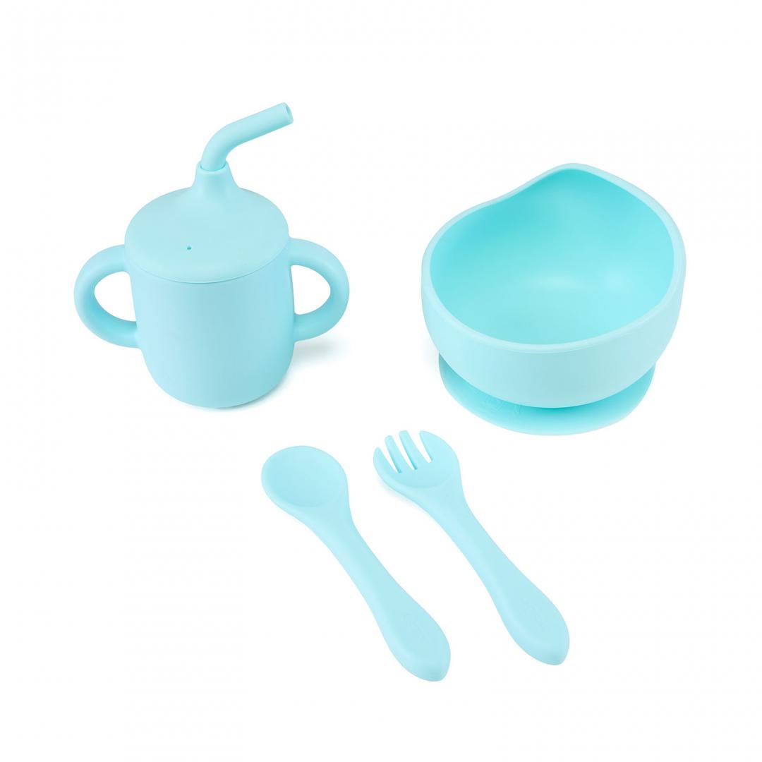 Set 4 piese din silicon,blue, U-Grow