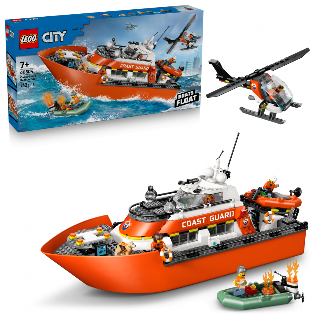 Barca Salv.si Elic.paza Coasta LEGO60504 (barca de Salvare si Elicopter Ale.pazei de Coasta LEGO60504)