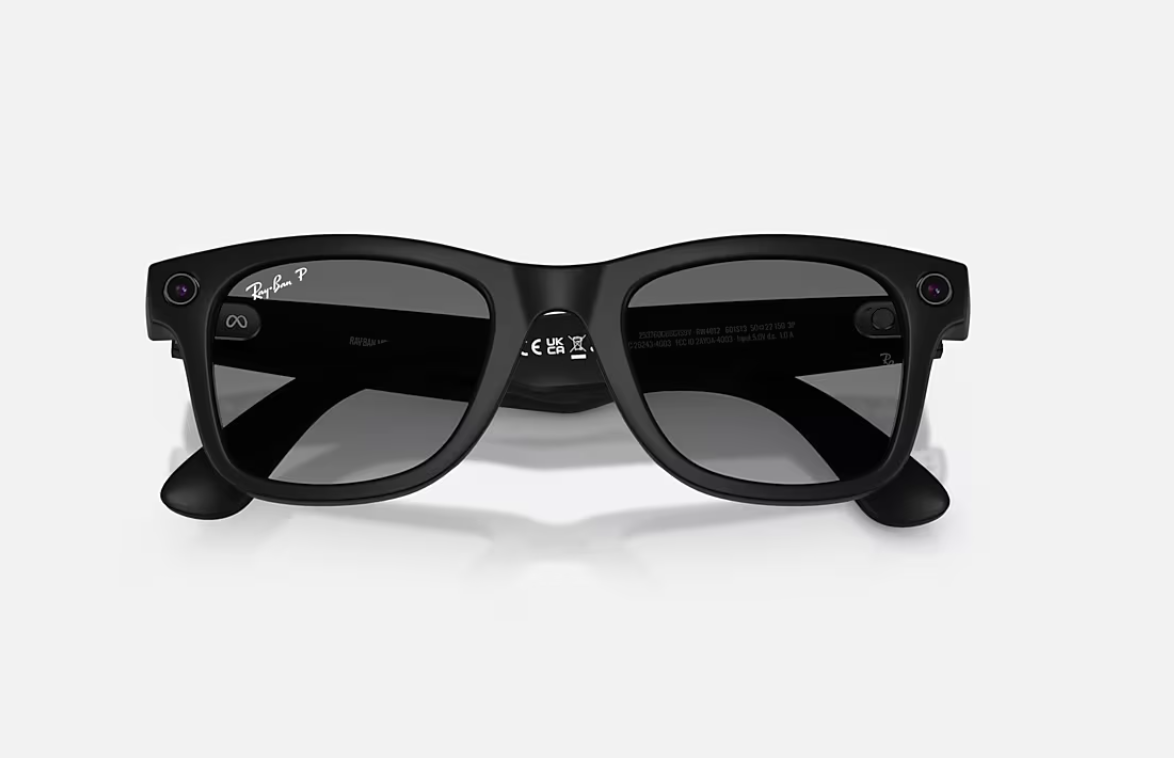 RayBan Meta Wayfare S Mt Polar Gr Gen2 (ORW4012 Meta Wayfarer High Bridge Fit - Matte Black - Polar Gradient Graphite...)
