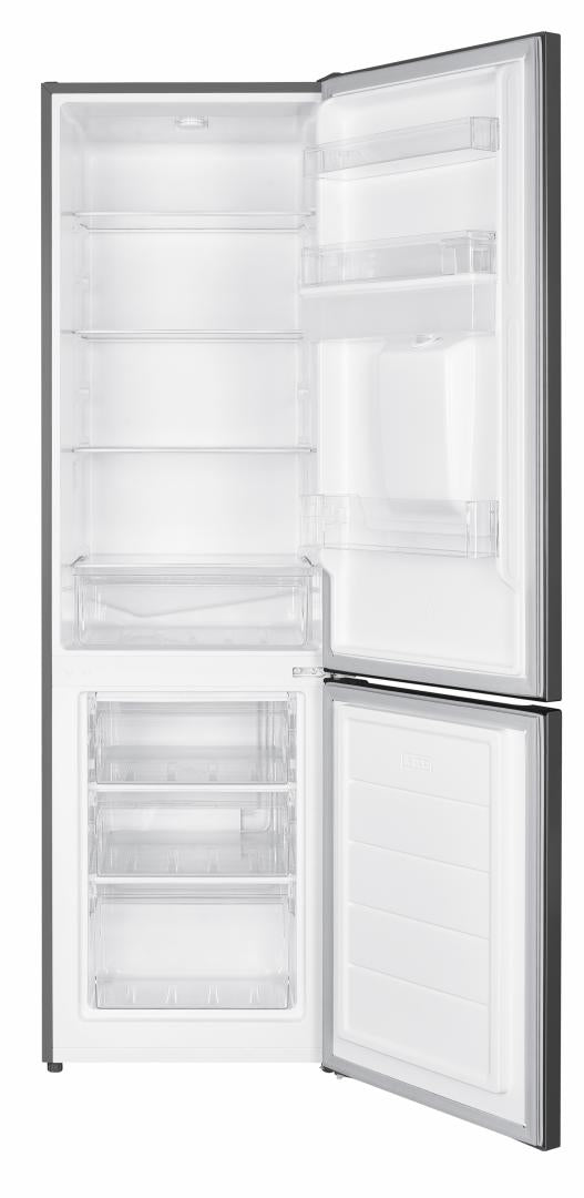 Combina frigorifica HEINNER HC-HM260XWDE++, 260 l, Clasa E, Dozator apa, Aspect inox