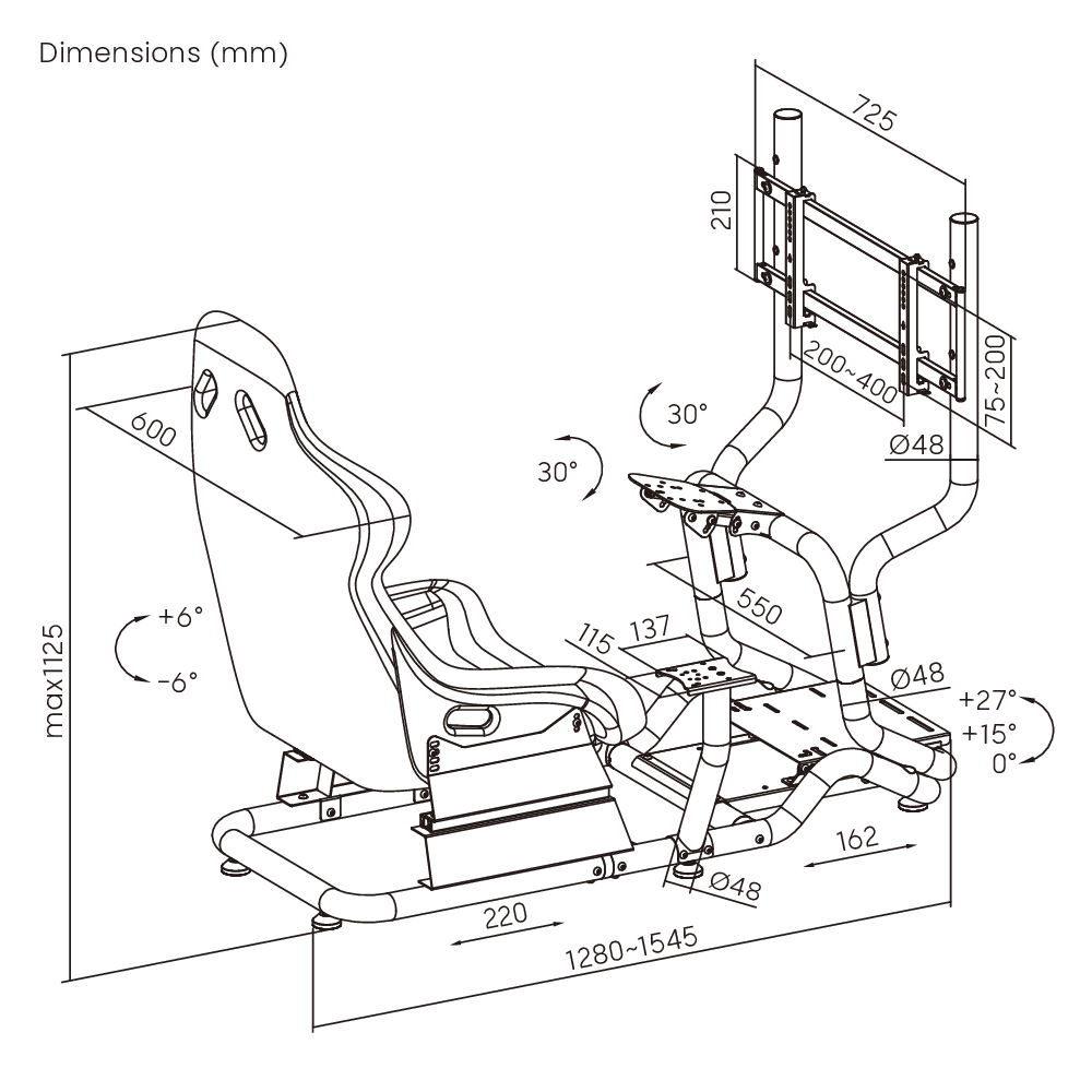 Scaun Gaming Serioux Cockpit (Scaun gaming Serioux Racing Cockpit cu suport monitor)