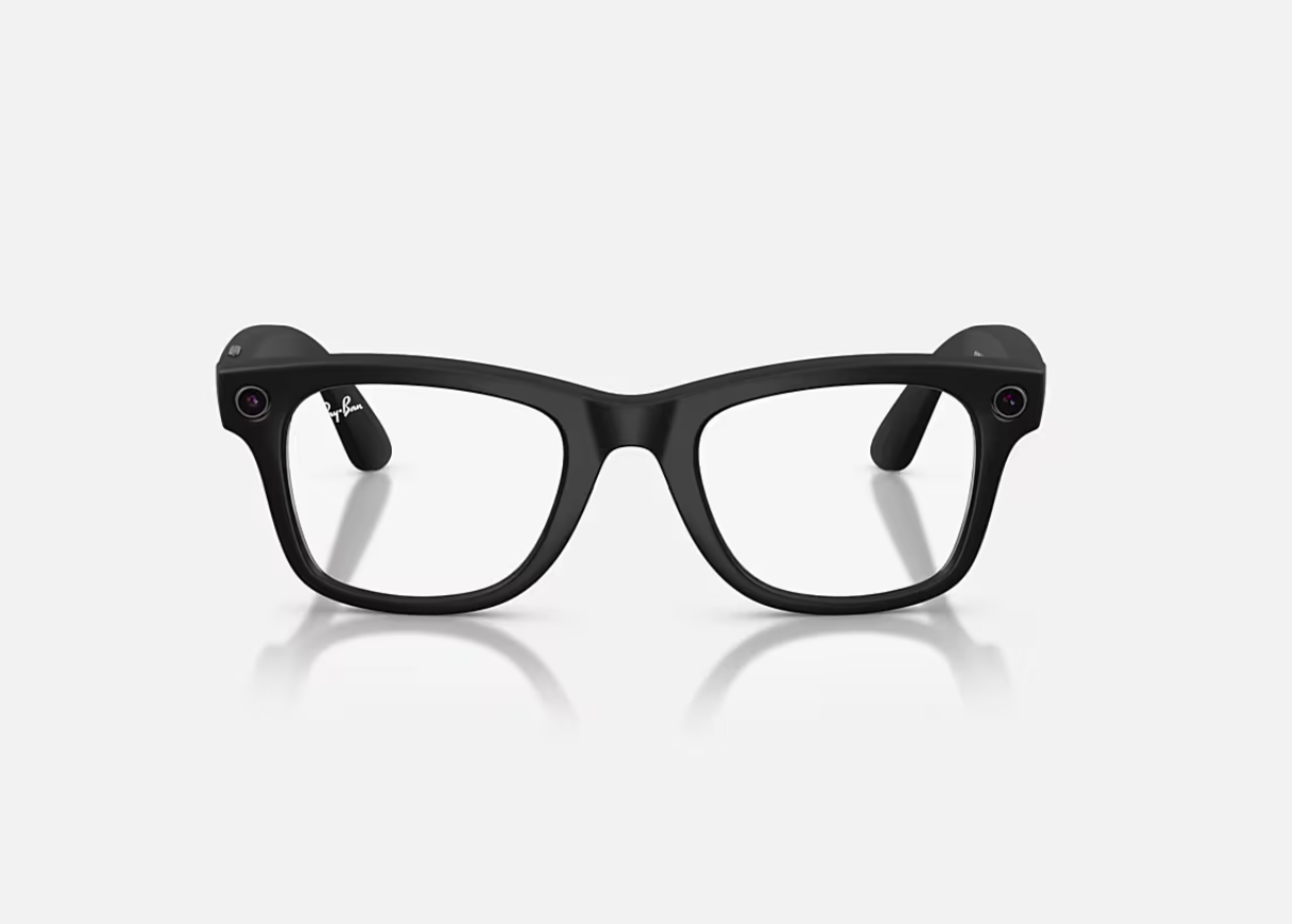 RayBan Meta Wayfarer L MB Grey Tr Gen 2 (ORW4012 Meta Wayfarer High Bridge Fit - Matte Black - Grey Transitions® Gen 2)