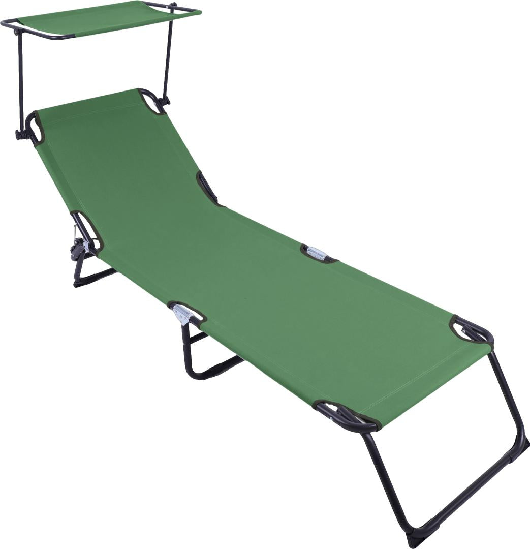 Heinner HR SEZLONG CU PARASOLAR 186X55X24 VERDE