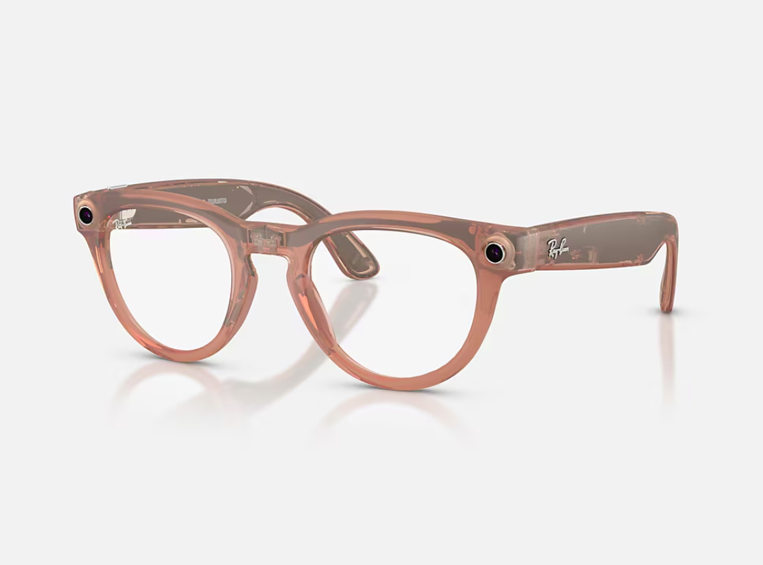 RayBan Meta  Matte Peach/Grey Trs Gen2 (Ray-Ban Meta Headliner Gen 2 AI Glasses Matte Peach/Grey Transitions RW4013...)