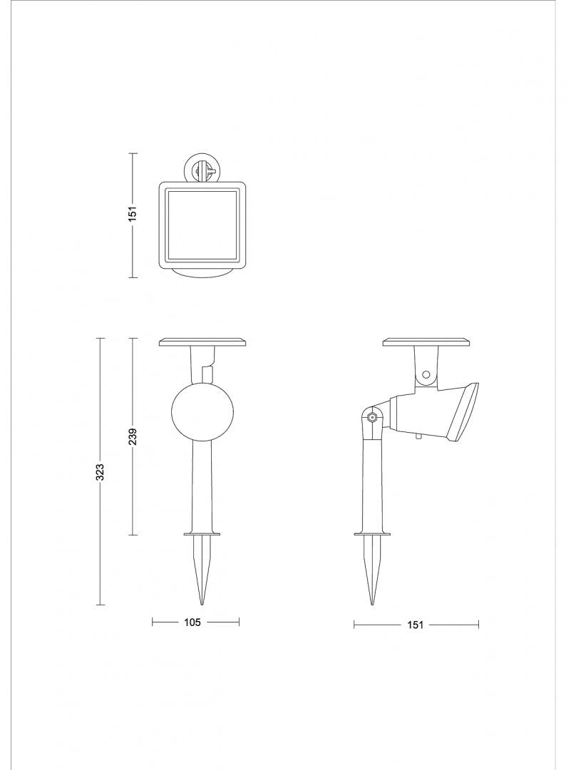 Jivix Sr Sp 1.4W 27K Bl 06 (Spot LED solar pentru exterior cu spike Philips Jivix)