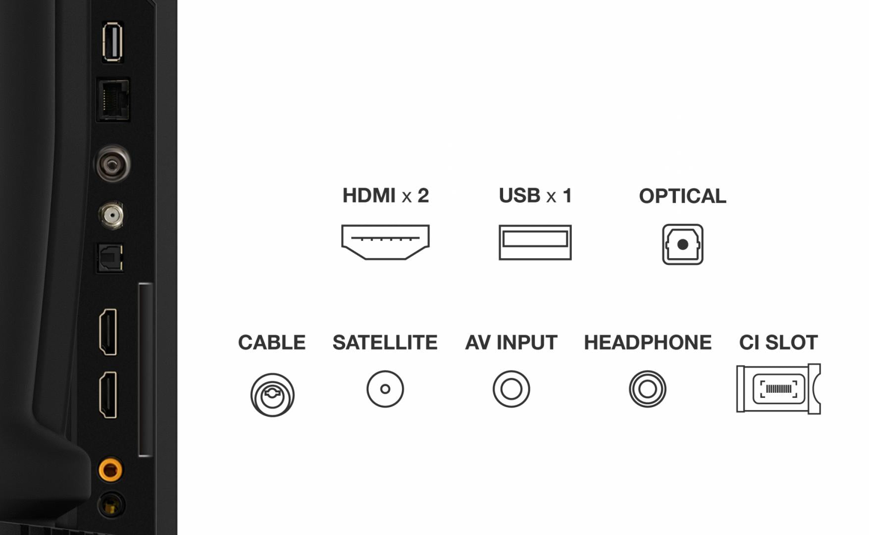 Televizor Smart QLED TCL 50V5C, 126 cm, Full HD, Negru