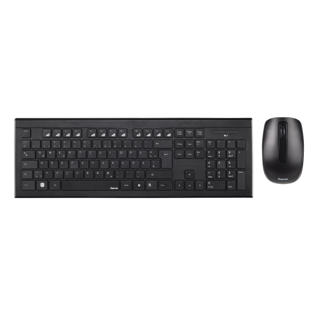 Kit Hama Cortino Wireless RO, negru (Kit Wireless tastatura si mouse Hama Cortino)