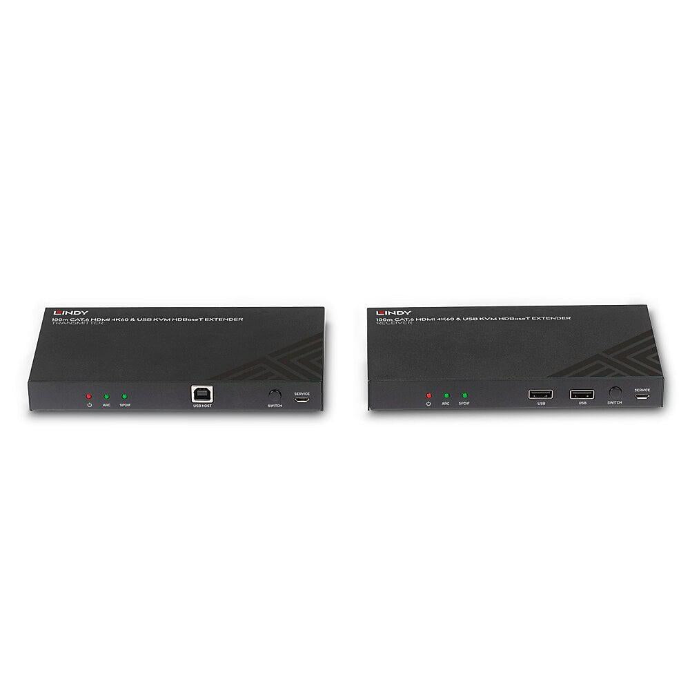 Lindy 100m Cat.6 HDMI 4K60 HDBaseT Kvm E (Lindy LY-38343 Kvm Extender 100m Cat.6 HDMI 4K60)