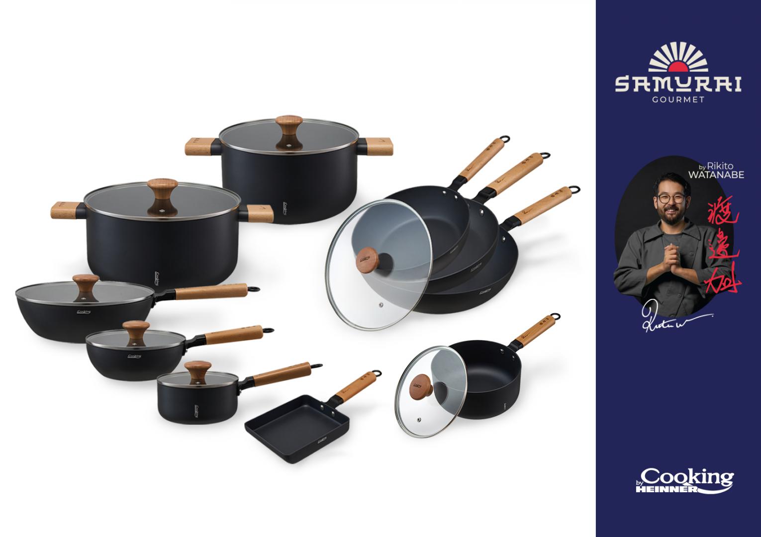 TIGAIE WOK+CAPAC 20X7 CM,  RIKITO WATANABE, SAMURAI GOURMET, COOKING BY HEINNER
