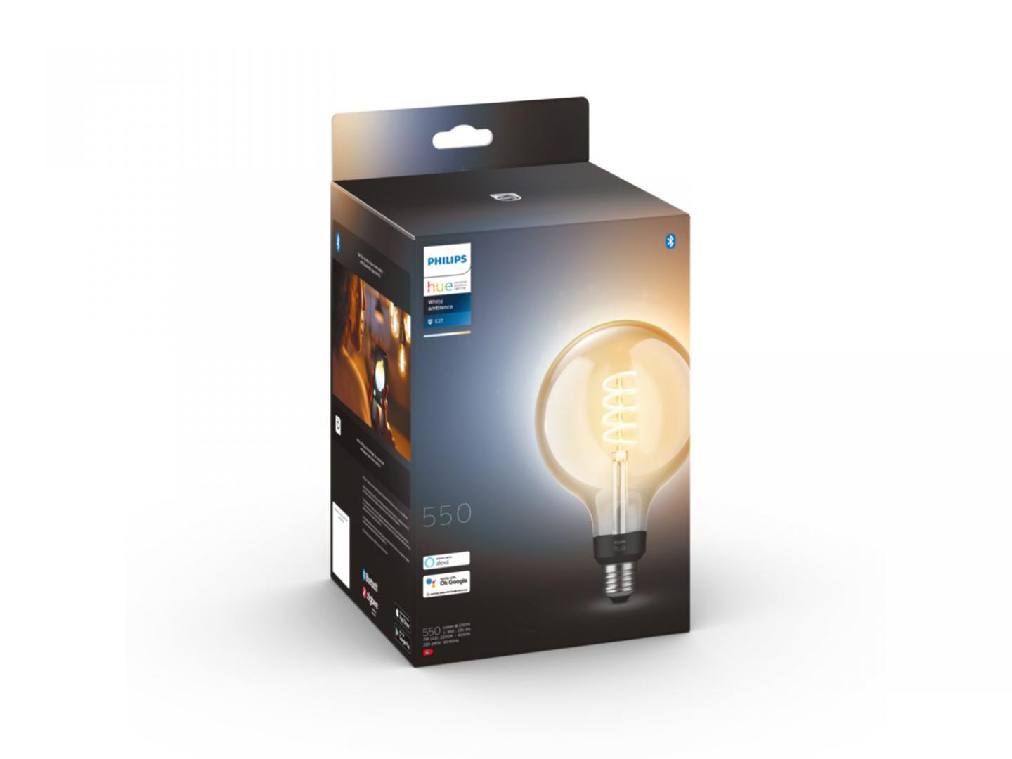 PHILIPS HUEWA 7W FIL G125 EUR E27