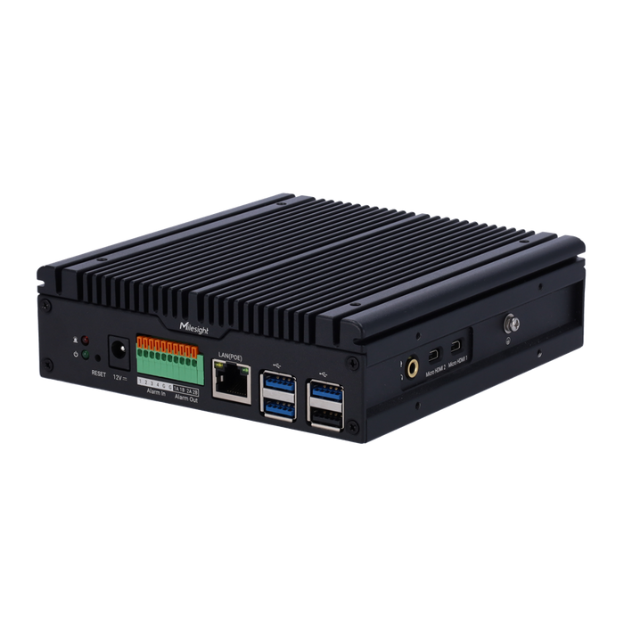 "Mini server Milesight SE0208-K/NX; Memorie:4GB LPDDR5 System operare: Linux Ubuntu 24.04 LTS Compresie: G.711/AAC/G.726 Perf