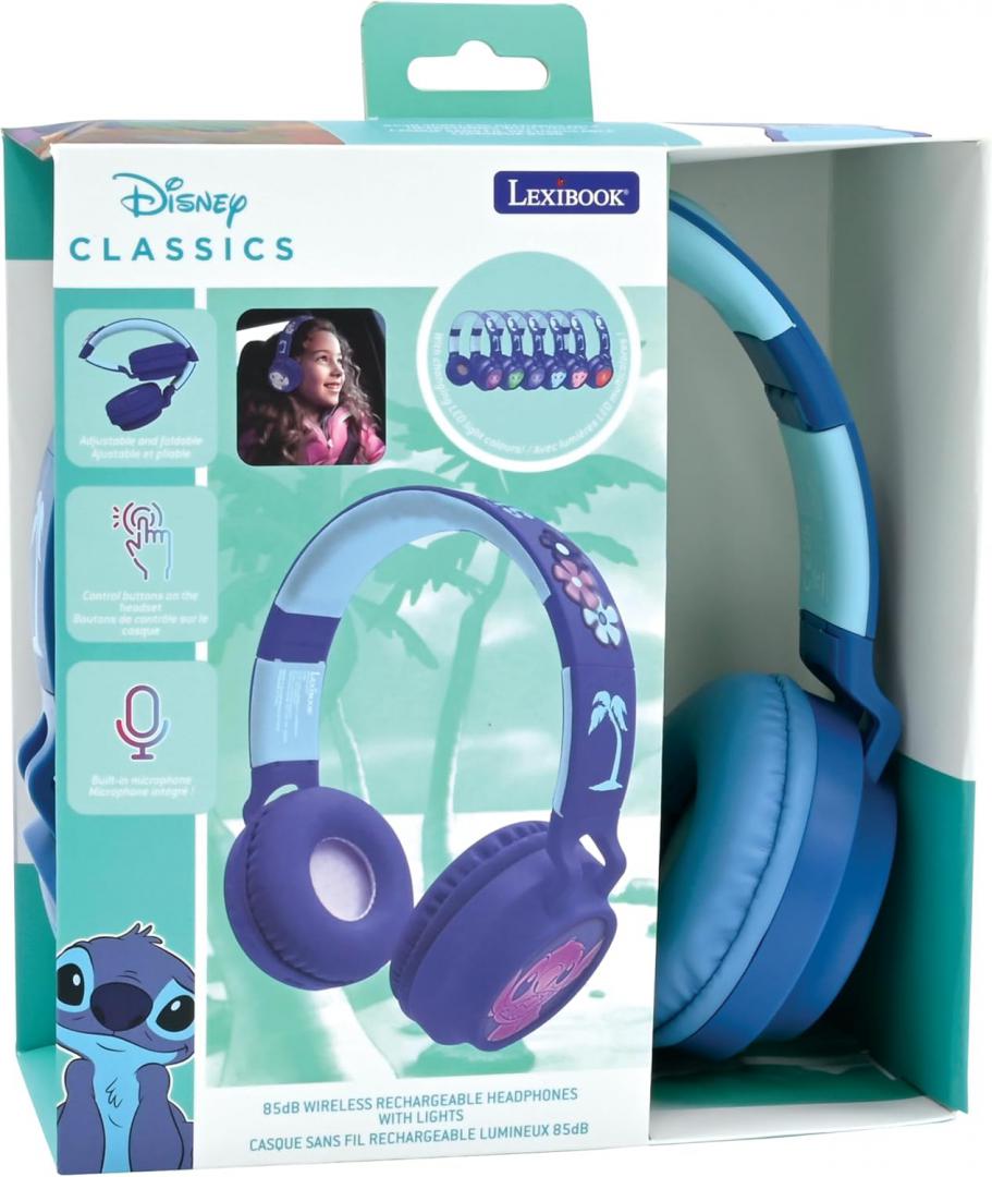 Casti 3D Wireless Luminoase, Stitch