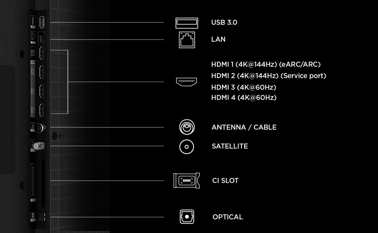 QD-MiniLED TV 55''(138 cm) TCL MQLED75L