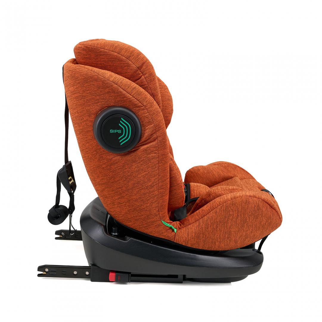 RESIGILAT | Scaun auto 40-150 cm , rear facing / forward facing , rotativ 360 grade , 5 pozitii de ajustare pe spate , 10 pozitii de ajustare a tetierei pe inaltime, Caramiziu, U-Grow - imagine 4 - RESIGILAT