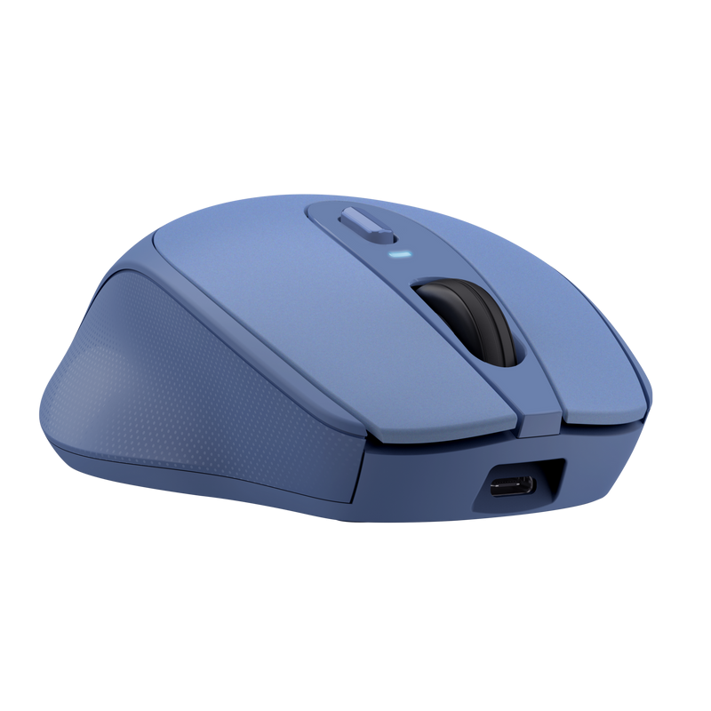 Mouse Trust Zaya reincarcabil, albastru