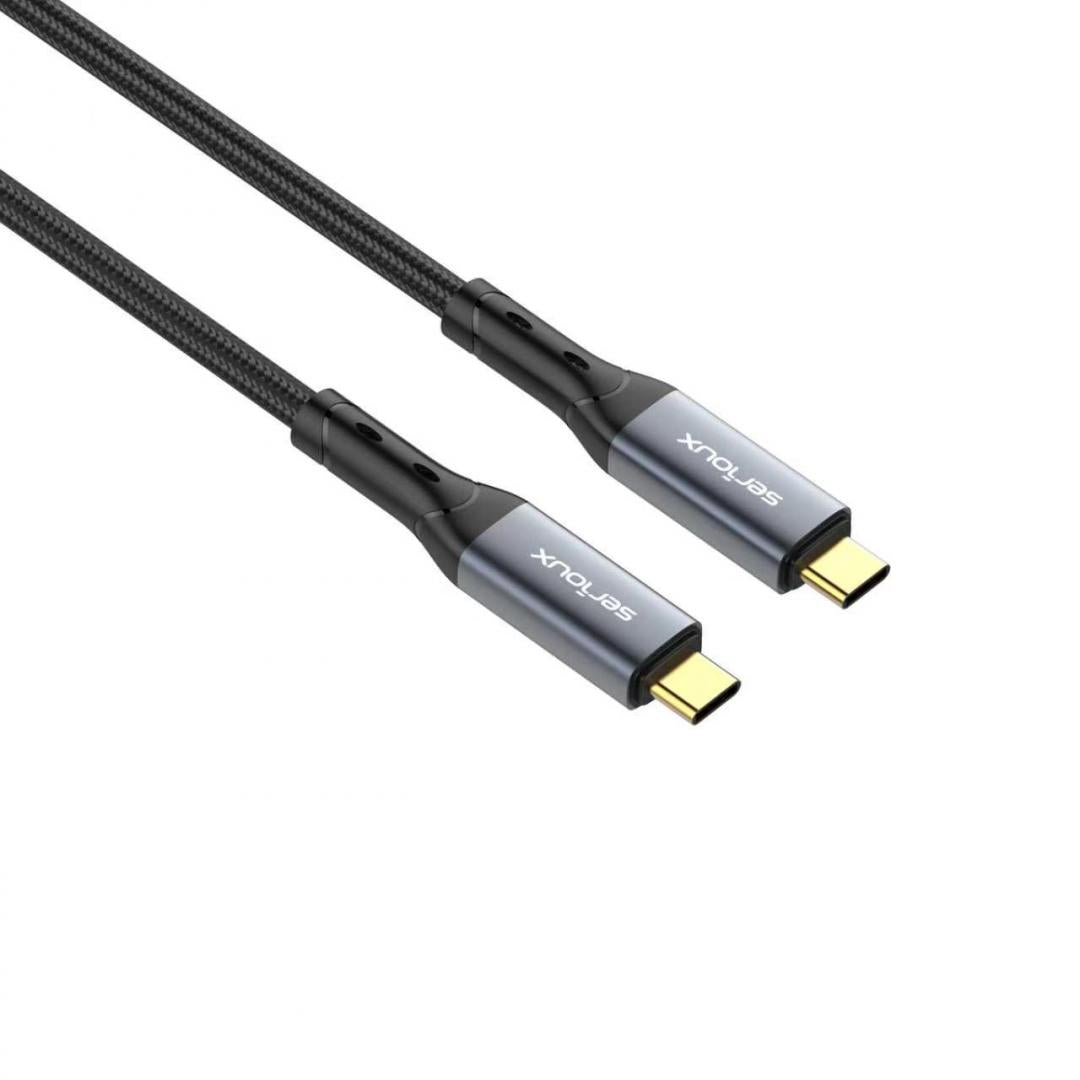 CABLU SERIOUX USB-C TO USB-C  NEGRU