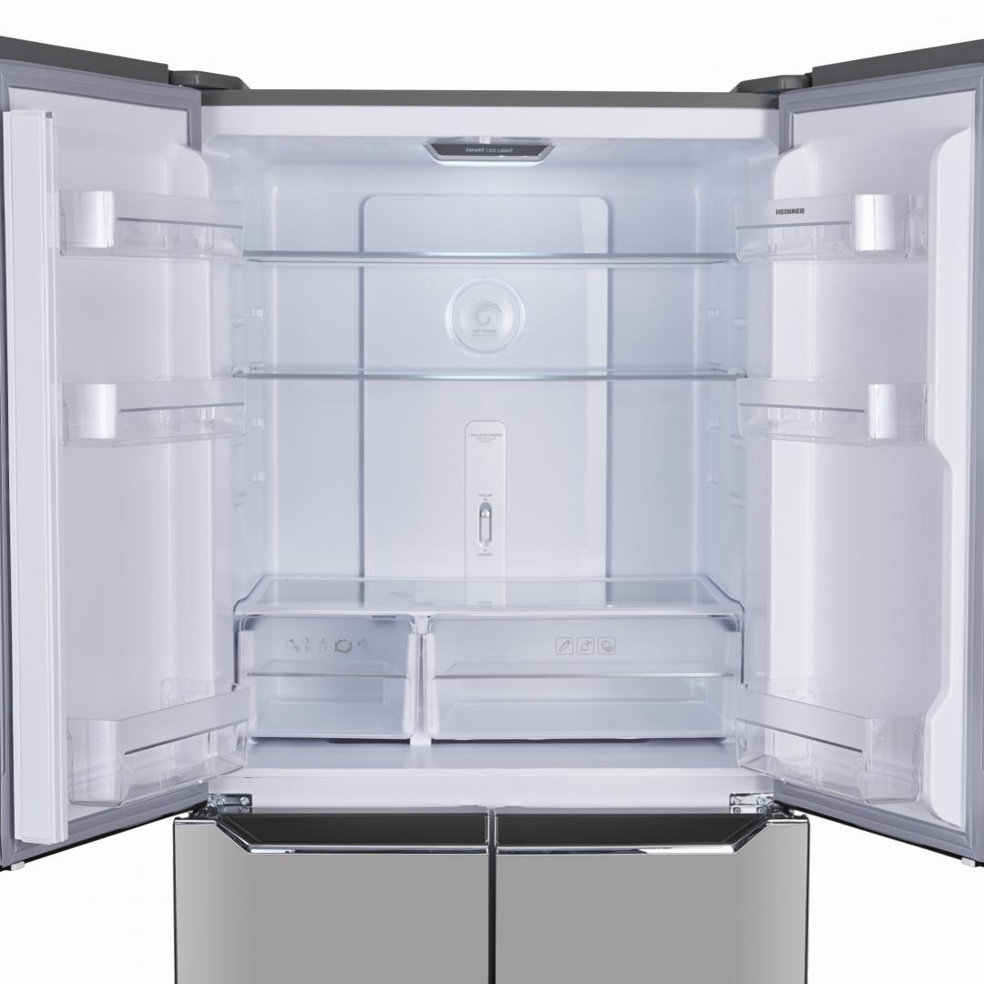 Side by Side HEINNER HSBS-H421MNFXE++, No Frost, 421 L, Clasa E, Aspect inox