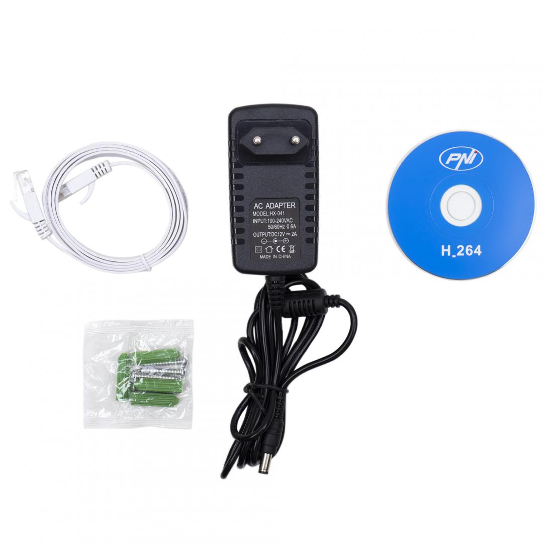 Pni Camera Supraveghere 1080P 2MP IP655B (Camera supraveghere video Pni IP655B 5MP WIFI Ptz 5X Zoom optic H265)